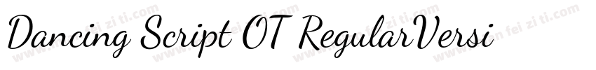 Dancing Script OT RegularVersion 1字体转换